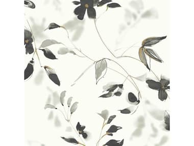 York Wallcoverings Best Sellers Black Linden Flower Wallpaper YWSO2442