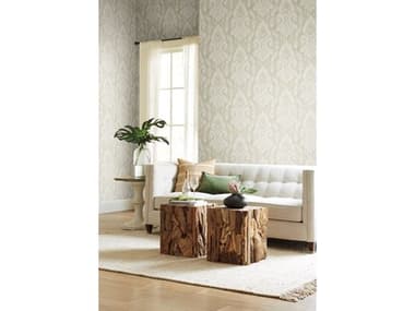 York Wallcoverings Tropics Resource Library Beige Hawthorne Ikat Wallpaper YWTC2647