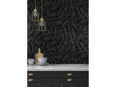 York Wallcoverings Tropics Resource Library Black Rainforest Canopy Wallpaper YWTC2712