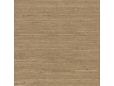 York Wallcoverings Magnolia Home Brown Plain Grass Wallpaper YWVG4403MH