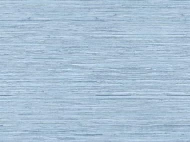 York Wallcoverings Best Sellers Light Blue Horizontal Grasscloth Wallpaper YWWB5504