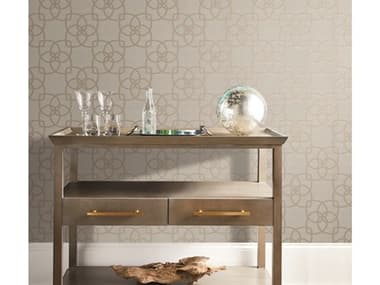 York Wallcoverings Antonina Vella Dazzling Dimensions Volume II Light Grey Light Brown Serendipity Wallpaper YWY6200203