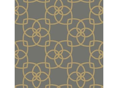 York Wallcoverings Antonina Vella Dazzling Dimensions Volume II Grey Gold Metallic Serendipity Wallpaper YWY6200204