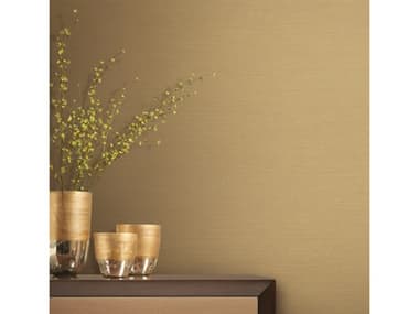 York Wallcoverings Grasscloth Resource Library Light Gold Shining Sisal Wallpaper YWY6200910