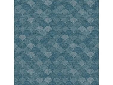 York Wallcoverings Antonina Vella Natural Opalescence Blue Mermaid Scales Wallpaper YWY6230205