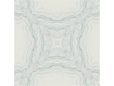 York Wallcoverings Antonina Vella Natural Opalescence Blue Metallic Stone Kaleidoscope Wallpaper YWY6230604