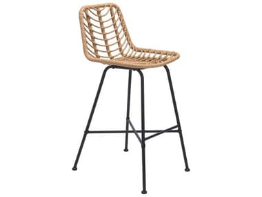 Zuo Outdoor Malaga Bar Chair (Set of 2) Natural ZD703981