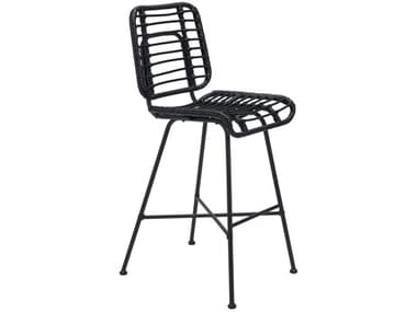 Zuo Outdoor Murcia Bar Chair (Set of 2) Black ZD703984