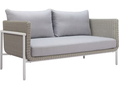 Zuo Outdoor Frais Gray Aluminum Cushion Loveseat ZD704016