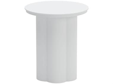 Zuo Outdoor Kogur White Aluminum Round End Table ZD704021