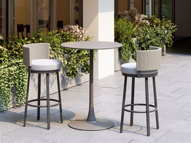 Zuo Outdoor Midnight Wave Patio Dining Set ZD704027SET