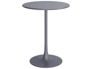 Zuo Outdoor Soleil Gray Steel Round Bar Table ZD704034