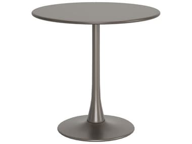 Zuo Outdoor Soleil Taupe Steel Round Dining Table ZD704039