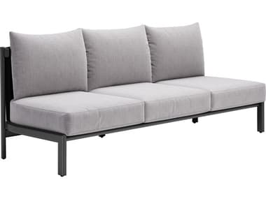 Zuo Outdoor Horizon Gray Aluminum Cushion Sofa ZD704047