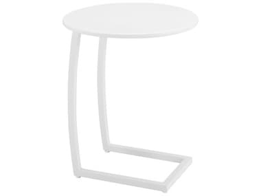 Zuo Outdoor Noga White Aluminum Round End Table ZD704064