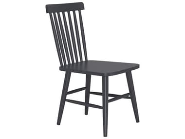 Zuo Outdoor Zeilen Black Aluminum Metal Dining Chair, Set of 2 ZD704085