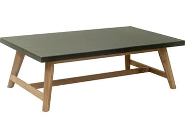 Zuo Outdoor Dert Gray Concrete Rectangular Coffee Table ZD704092