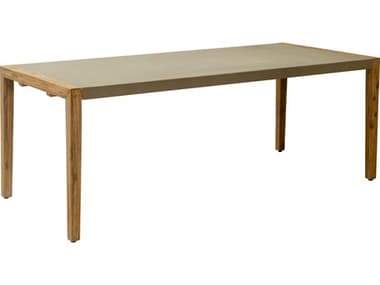 Zuo Outdoor Kata Gray Wood Rectangular Dining Table ZD704100