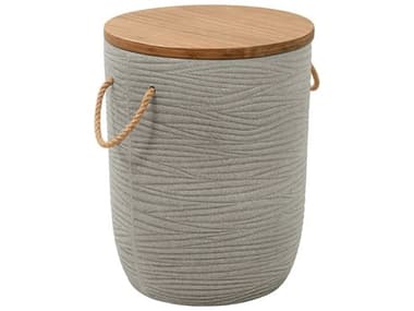 Zuo Outdoor Biban Natural Gray Faux Stone Round End Table ZD704106