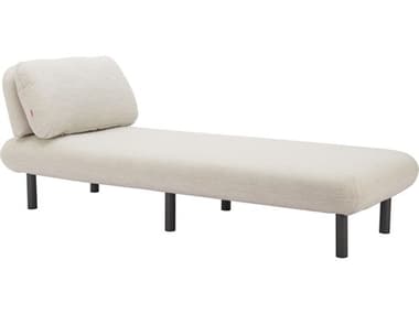 Zuo Outdoor Aperto Beige Aluminum Cushion Chaise Lounge ZD704123