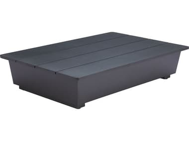 Zuo Outdoor Tien Black Aluminum Rectangular Coffee Table ZD704138