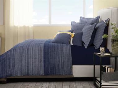 Michael Amini Crestwood Denim Eight-Piece King Duvet Set AICBCSKD08CRSWDDNM