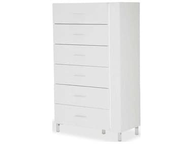 Michael Amini Lumiere Frost Six-Drawers Chest of Drawers with LED Light AIC9013670104