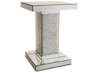 Michael Amini Montreal 18'' Wide Square Pedestal Table AICFSMNTRL224H