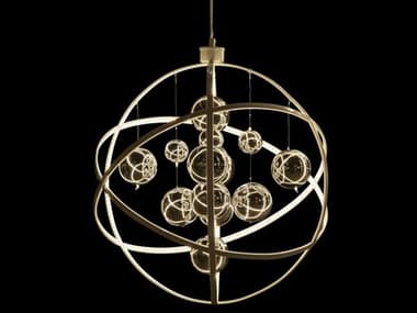 Michael Amini Planetary 19" Clear Glass LED Globe Round Pendant AICLTCH810S