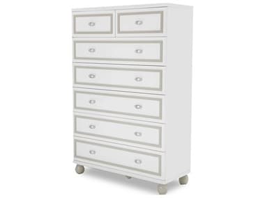 Michael Amini Sky Tower White Cloud Seven-Drawer Chest of Drawer AIC9025670108