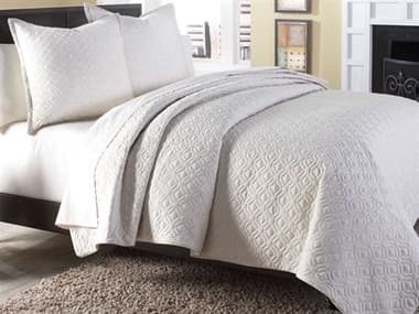 Michael Amini Taylor Linen Three-Piece King Coverlet/Duvet Set AICBCSKD03TAYLORLIN