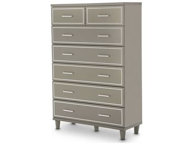 Michael Amini Urban Place Dove Grey Seven-Drawer Chest of Drawer AIC9027670803