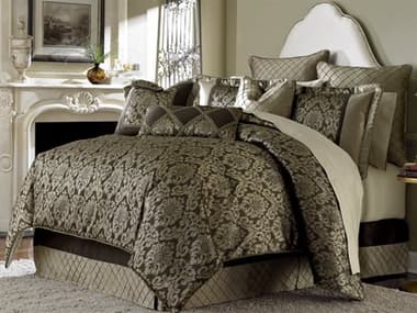 Michael Amini Bedding Imperial 9-Piece Queen Comforter Set - Bronze AICBCSQS09IMPERLBRZ