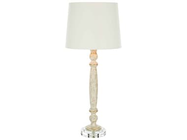 Aidan Gray Crystal Clear Buffet Lamp AIDL108WHITE