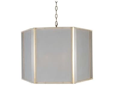 Aidan Gray 25" Gold Frosted Acrylic Pendant AIDL927CHANHOM