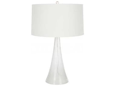 Aidan Gray Glass Clear Iridescent White Table Lamp AIDL740HOM