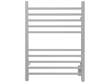 Amba Radiant Brushed Stainless Radiant Square Hardwired Heated Towel Rack AMBRSWHB