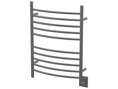 Amba Radiant Brushed Stainless Radiant Hardwired Curved Heated Towel Rack AMBRWHCB