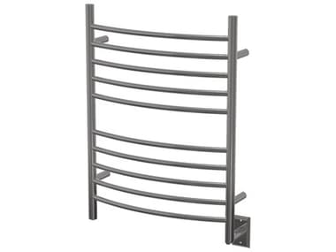 Amba Radiant Polished Stainless Radiant Hardwired Curved Heated Towel Rack AMBRWHCP