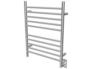 Amba Radiant Brushed Stainless Radiant Hardwired Straight Heated Towel Rack AMBRWHSB