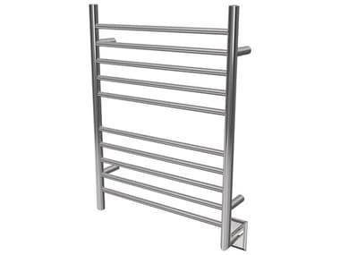 Amba Radiant Polished Stainless Radiant Hardwired Straight Heated Towel Rack AMBRWHSP