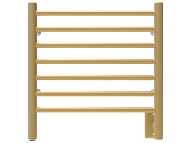 Amba Radiant Satin Brass Radiant Small Heated Towel Rack AMBRWHSSSB