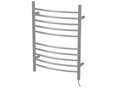 Amba Radiant Polished Stainless Radiant Plug-in Curved Heated Towel Rack AMBRWPCP