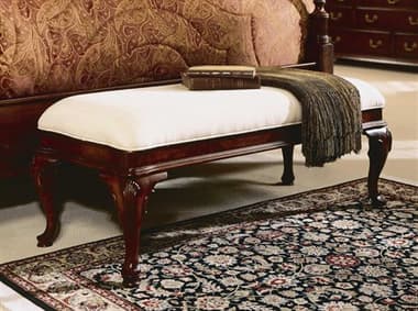 American Drew Cherry Grove 52" Classic Antique Fabric Upholstered Accent Bench AD791480