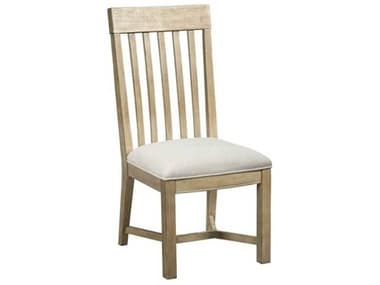 American Drew Litchfield Hardwood Beige Fabric Upholstered Side Dining Chair AD750636D