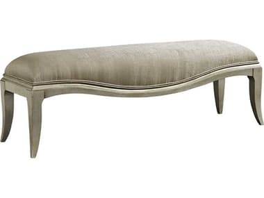 A.R.T. Furniture Starlite 17&quot; Peri Silver Fabric Upholstered Accent Bench AT4061492227