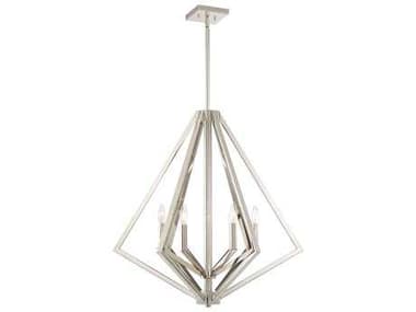 Artcraft Breezy Point 6 - Light Geometric Chandelier ACAC10686PN