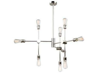 Artcraft Lux 35" Wide 9-Light Polished Nickel LED Chandelier ACAC10789PN