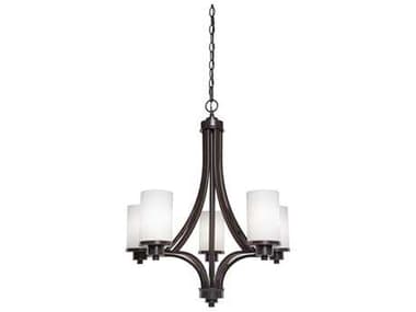 Artcraft Lighting Parkdale White Five-Light 24'' Wide Chandelier ACAC1305WH