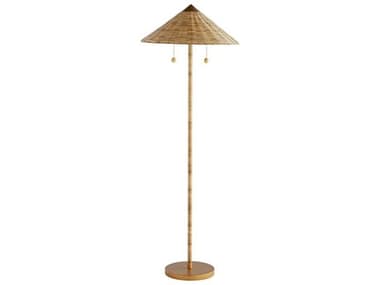 Arteriors Home Celerie Kemble 59&quot; Tall Natural Wood Floor Lamp ARHDC79001
